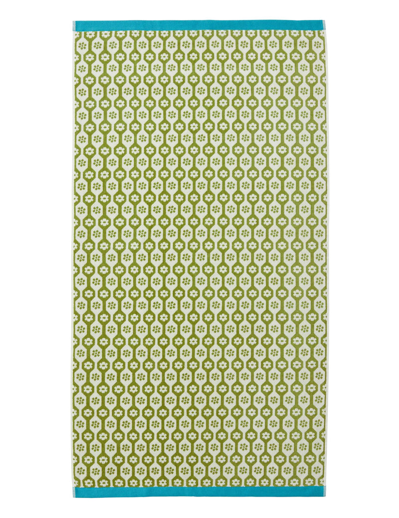 Land & Shore pure cotton daisy towel, UK version
