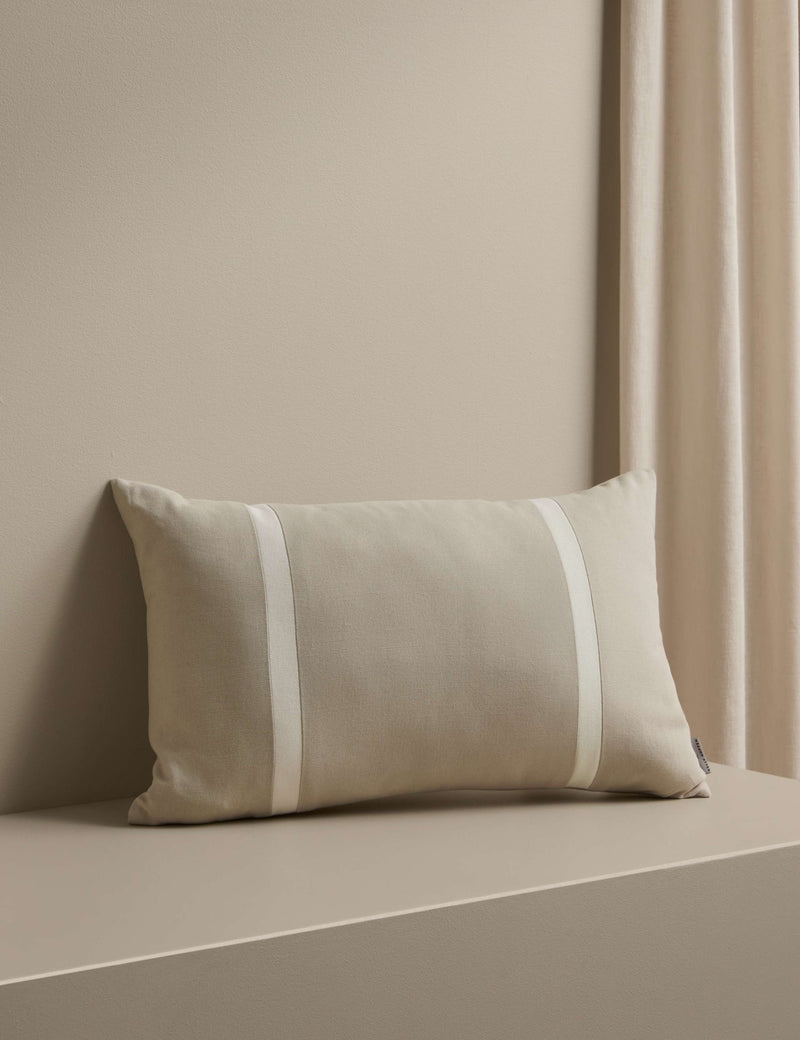 M&S Kelly Hoppen double stripe bolster cushion pure cotton (British brand)