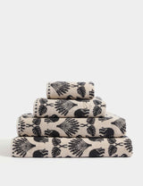 M&S Pure Cotton Elephant Palm Print Bath Towel- Buy online at McGrocer