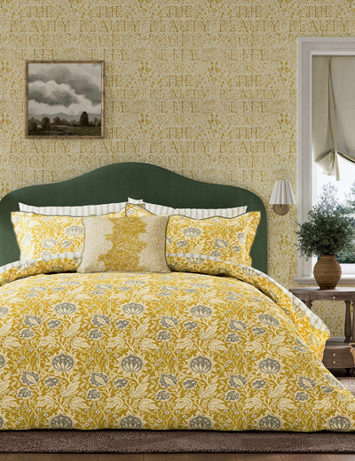 M&S Morris & Co Pure Cotton Elmcote Bedding Set- Buy online at McGrocer