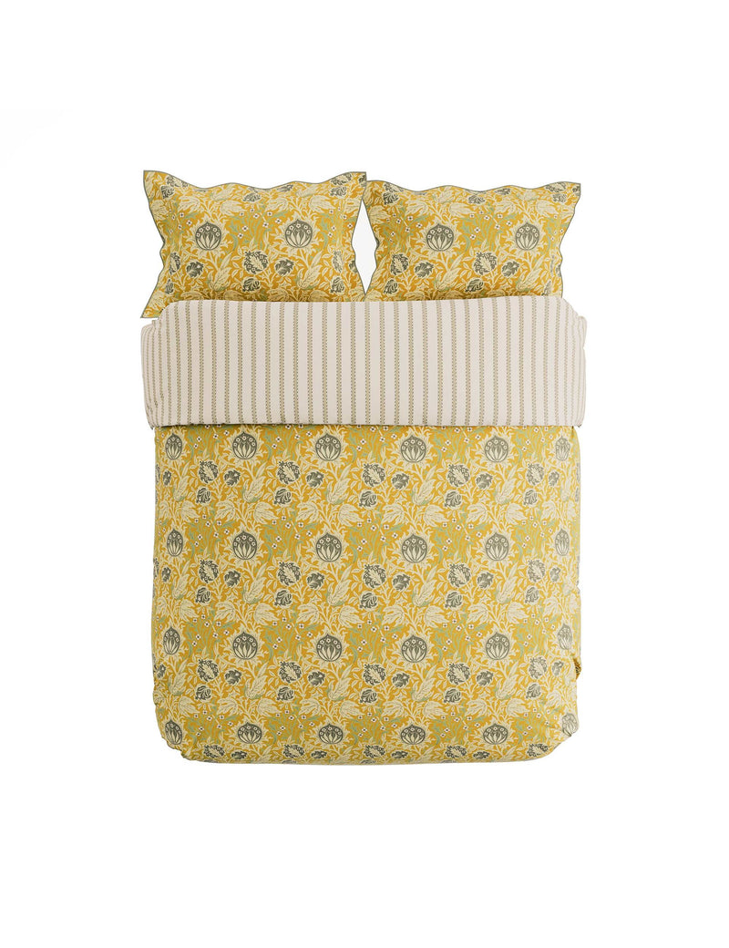 Morris & Co Elmcote sunflower bedding set, imported from the UK