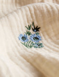 Pure cotton embroidered flower bedding set, imported from the UK