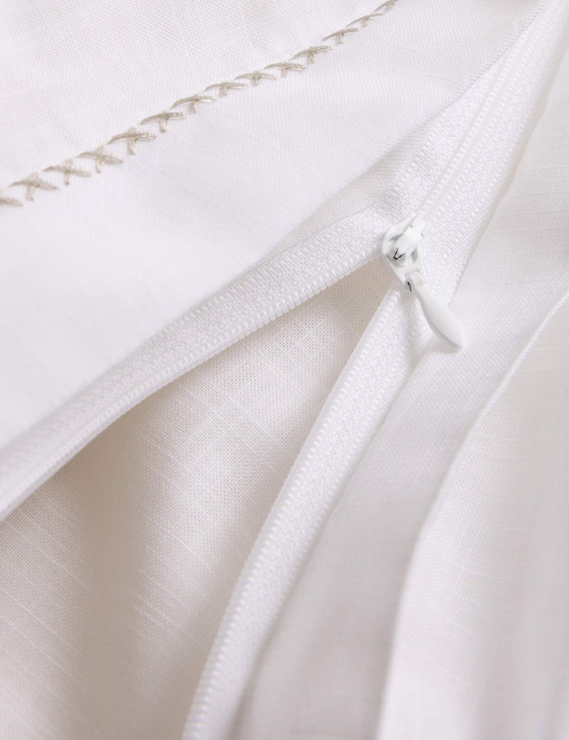 Pure cotton embroidered sprig bedding set, British product