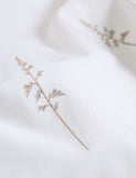 Pure cotton embroidered sprig bedding set, British product