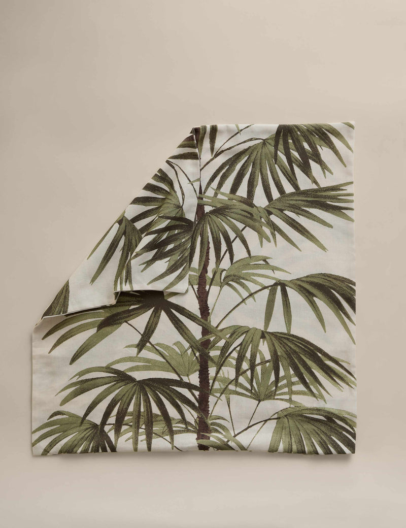Pure cotton fern tree cushion cover 50cm - British product