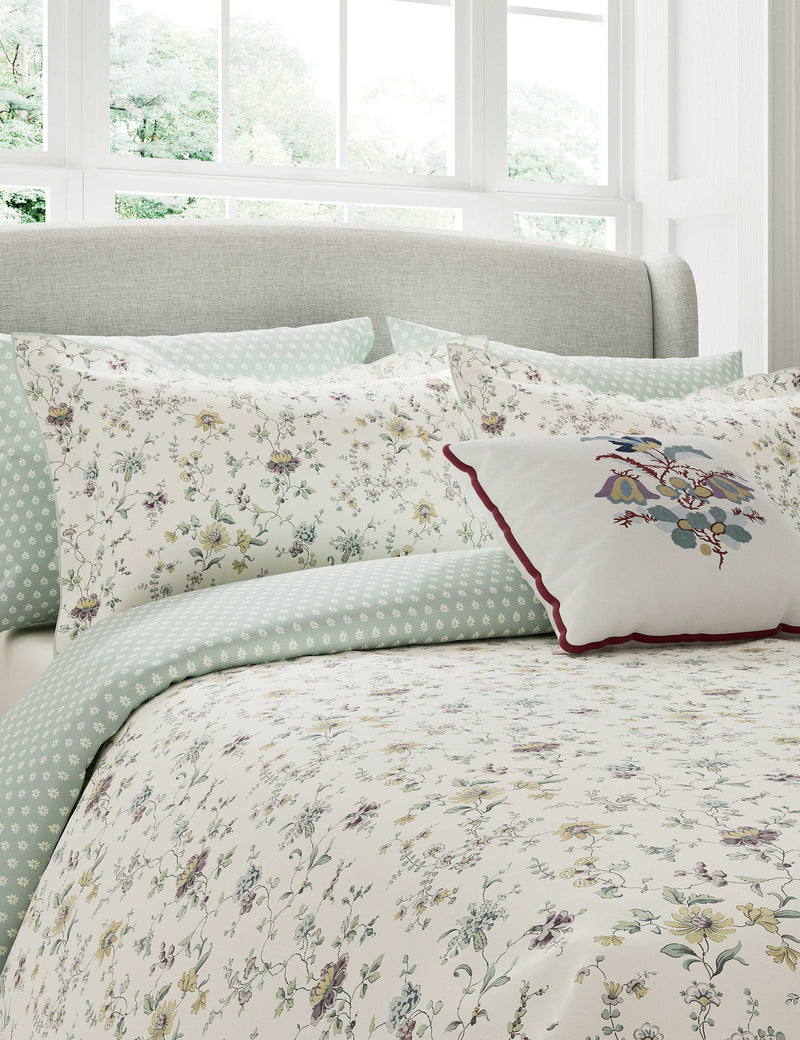 V&A bedding set pure cotton percale botanical print, UK version