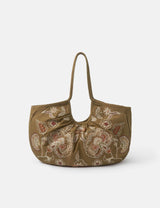 M&S Accessorize Pure Cotton Floral Embroidered Shoulder Bag- Buy online at McGrocer