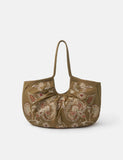 Accessorize pure cotton floral embroidered shoulder bag, UK version