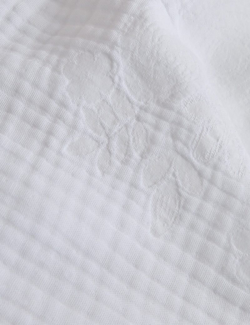 Pure cotton floral jacquard bedding set (British brand)