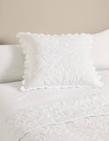 Pure cotton floral decorative cushion large - (British brand)