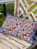 LAND & SHORE floral outdoor cushion 30x50cm, imported from the UK