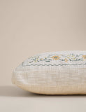 Cushion with floral stitch design 55cm, UK version