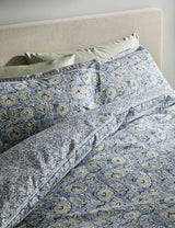 M&S Pure Cotton Floral Woodblock Bedding Set- Buy online at McGrocer