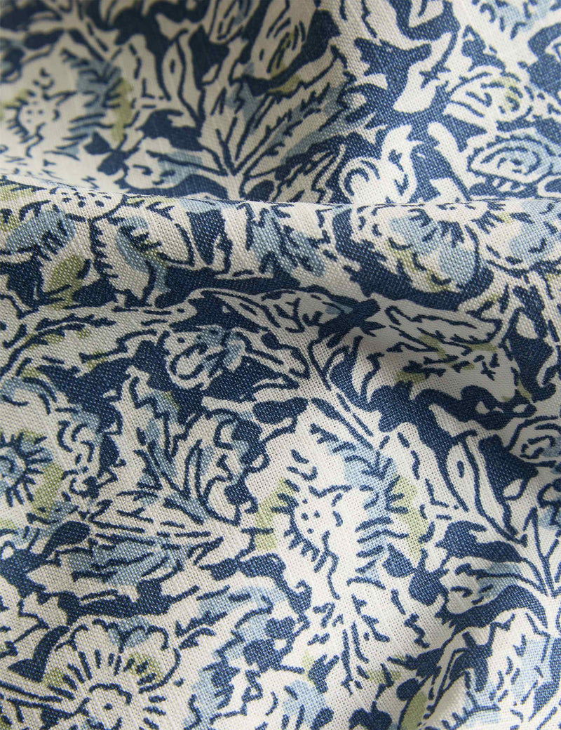 Cotton floral woodblock bedding set, imported from the UK