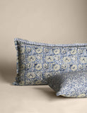 Cotton floral woodblock bedding set, imported from the UK
