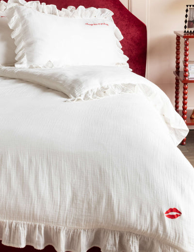 M&S Rockett St George Pure Cotton Frill Trim Love Note Bedding Set- Buy online at McGrocer