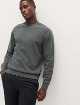 M&S Sweatshirt aus reiner Baumwolle, stückgefärbt, lockere Passform