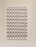 Cotton geometric bath mat 80x50 cm, imported from the UK