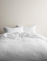 M&S Pure Cotton Geometric Jacquard Bedding Set- Buy online at McGrocer