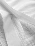 Pure cotton geometric jacquard bedding set - British product