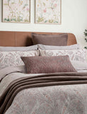 Bedeck of Belfast geometric square pillowcase 1000-thread-count cotton (British brand)
