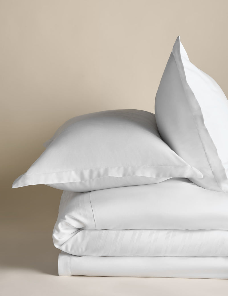 M&S X Kelly Hoppen pure cotton jacquard striped bedding set, imported from the UK
