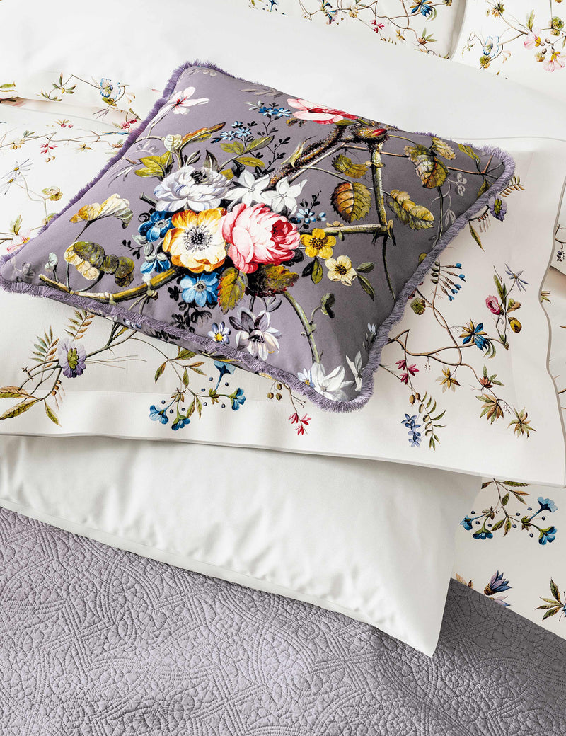 Kilburn Floral pure cotton cushion 45 cm, imported from the UK