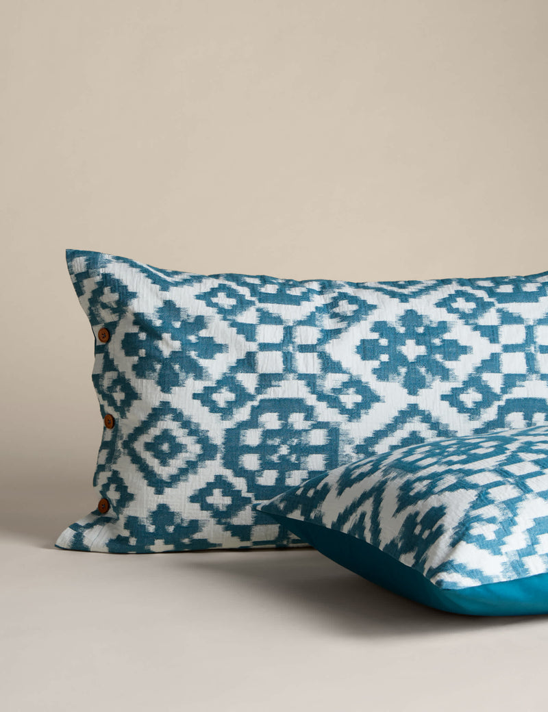M&S X Fired Earth Kimyou Jacquard bedding set, imported from the UK