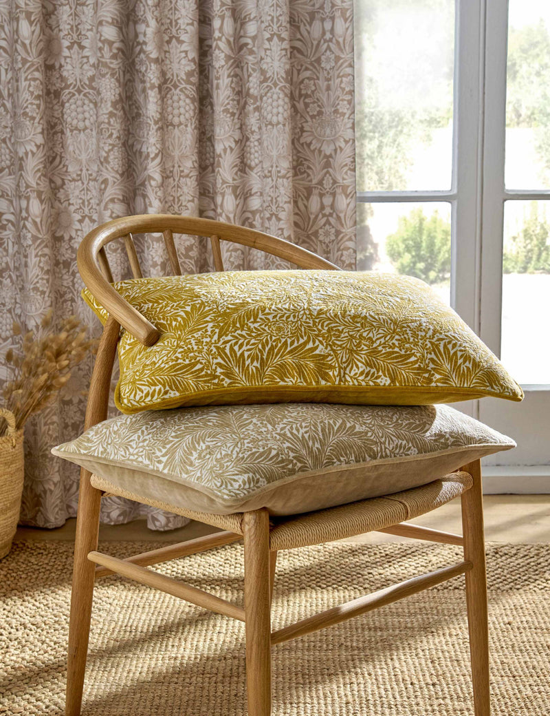 William Morris At Home Larkspur cotton bolster cushion 40x60 cm (British brand)