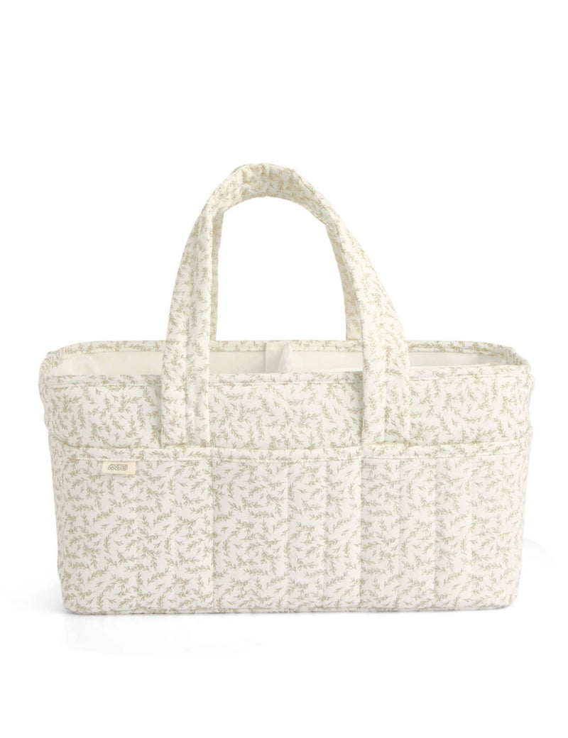 Mamas & Papas pure cotton leaf print nappy caddy, UK version