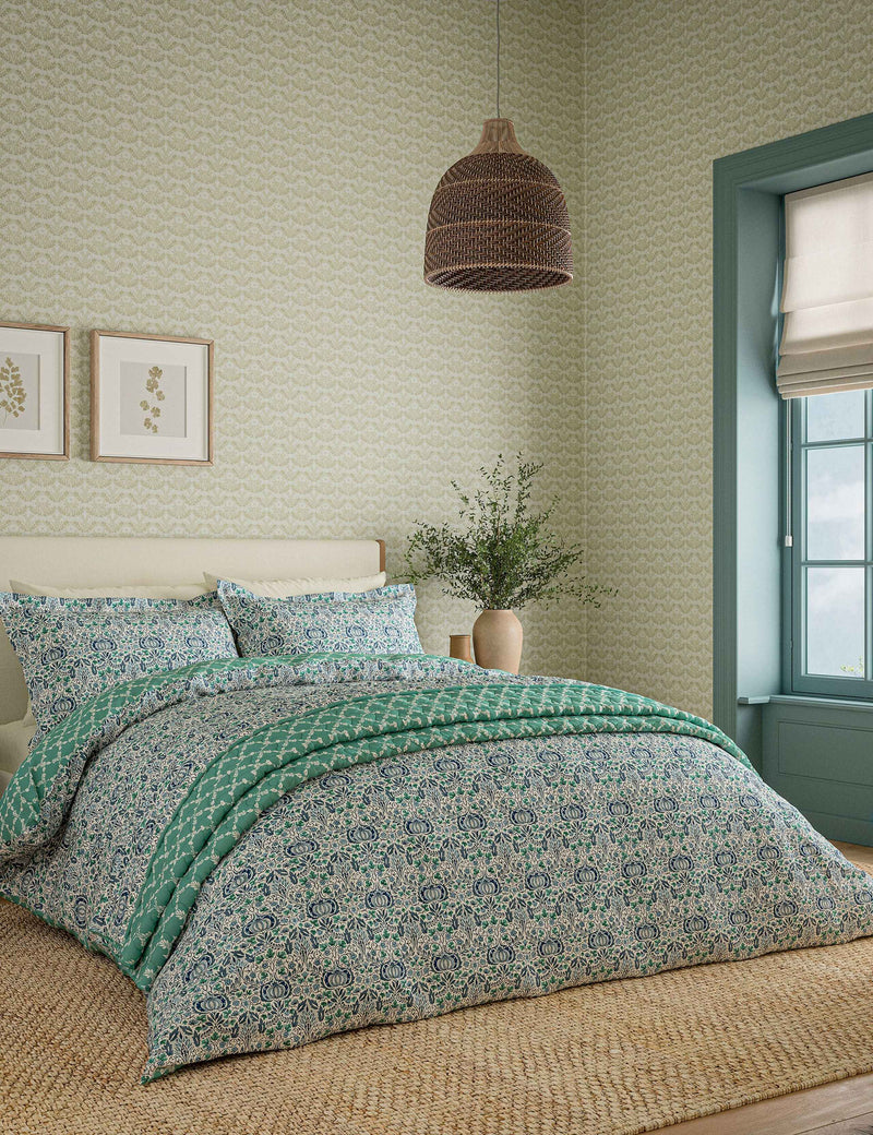 Morris & Co Little Chintz bedding set, imported from the UK