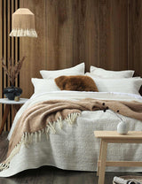 M&S MM Linen Pure Cotton Loom Coverlet Set- Buy online at McGrocer