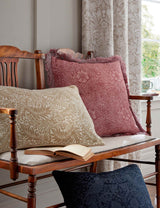 M&S William Morris At Home Pure Cotton Marigold Cushion 50x50cm- Buy online at McGrocer