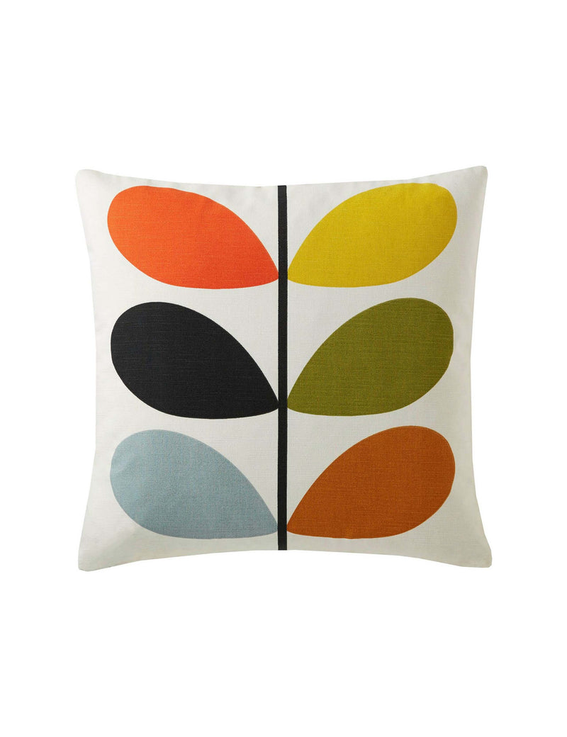 Orla Kiely pure cotton cushion Multi Stem 45cm, imported from the UK