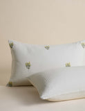 Muslin floral sprig bedding set, pure cotton - British product