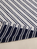 Pure cotton narrow stripe towel 500 GSM, UK version