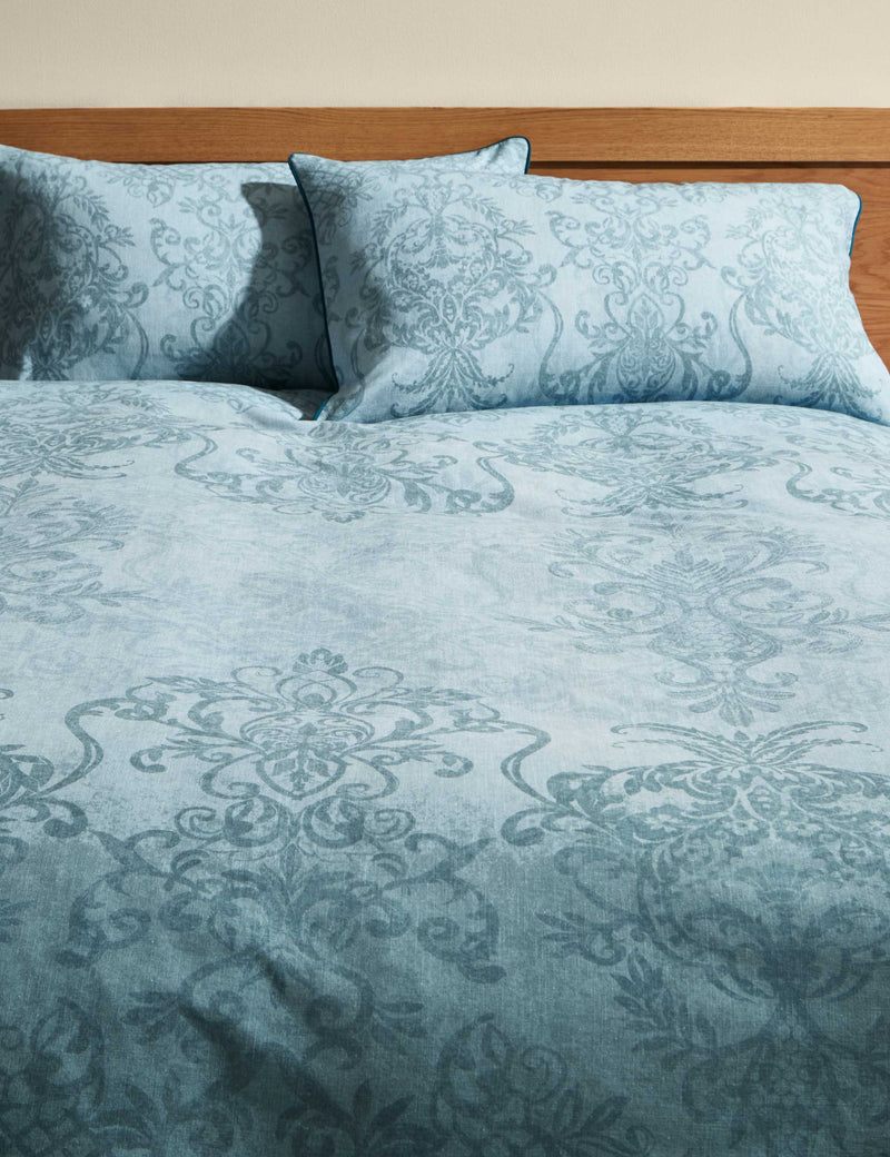 Pure Cotton Odette Damask Bedding Set