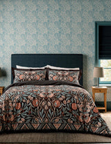 M&S Morris & Co Pure Cotton Olive and Rose Bedding Set- Buy online at McGrocer