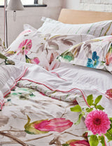 M&S Designers Guild Pure Cotton Percale Floral Pillowcase Set- Buy online at McGrocer