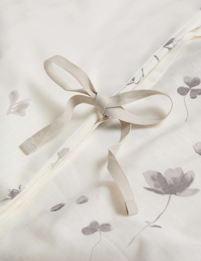 Pressed floral print pure cotton bedding set, UK version