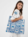 Accessorize printed quilted cotton tote bag, UK version