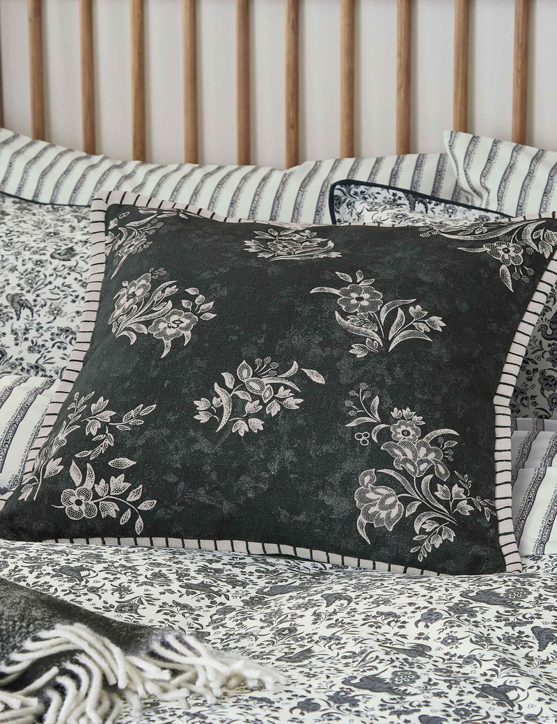 Bedeck of Belfast pure cotton Regal Peacock cushion 50cm, UK version