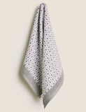 Pure cotton repeat links bath towel, imported from the UK