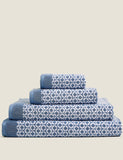 Pure cotton towel with geometric pattern 550 GSM, imported from the UK