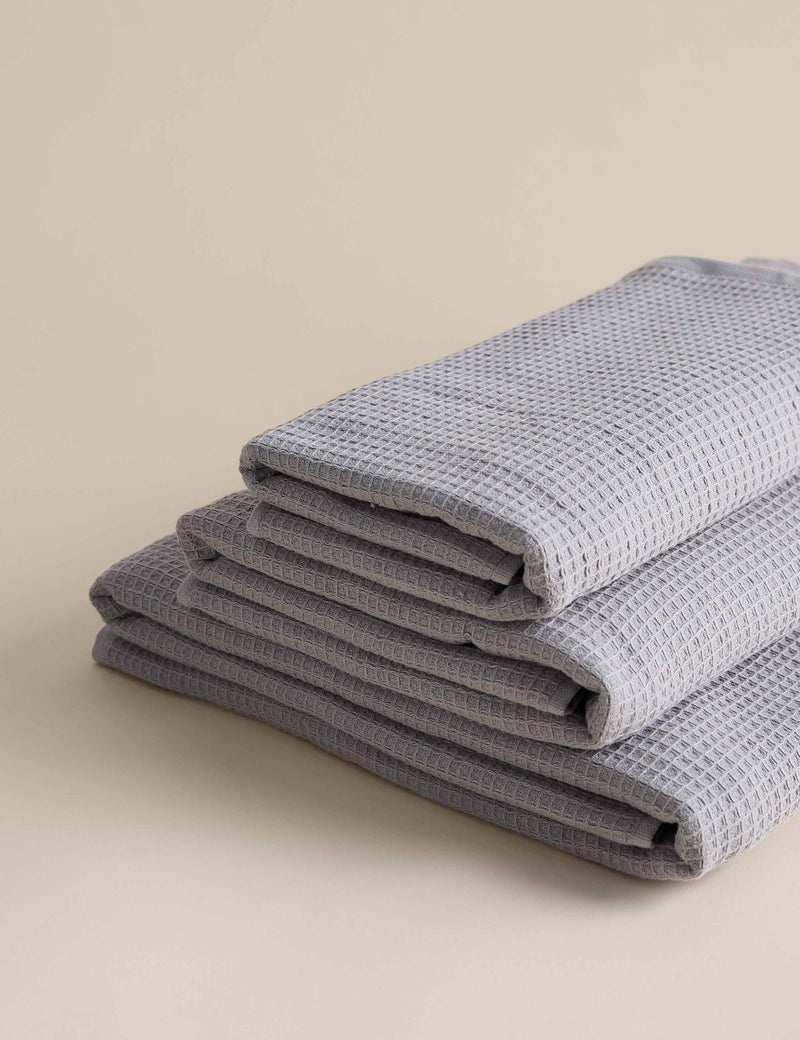 Pure cotton waffle and terry towel, UK version