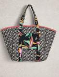 White Stuff reversible printed tote bag 45cm, imported from the UK