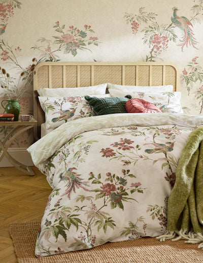 M&S Laura Ashley Pure Cotton Sateen Attleton Bedding Set- Buy online at McGrocer