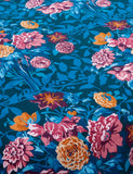 Pure cotton sateen dahlia bunch bedding set, imported from the UK