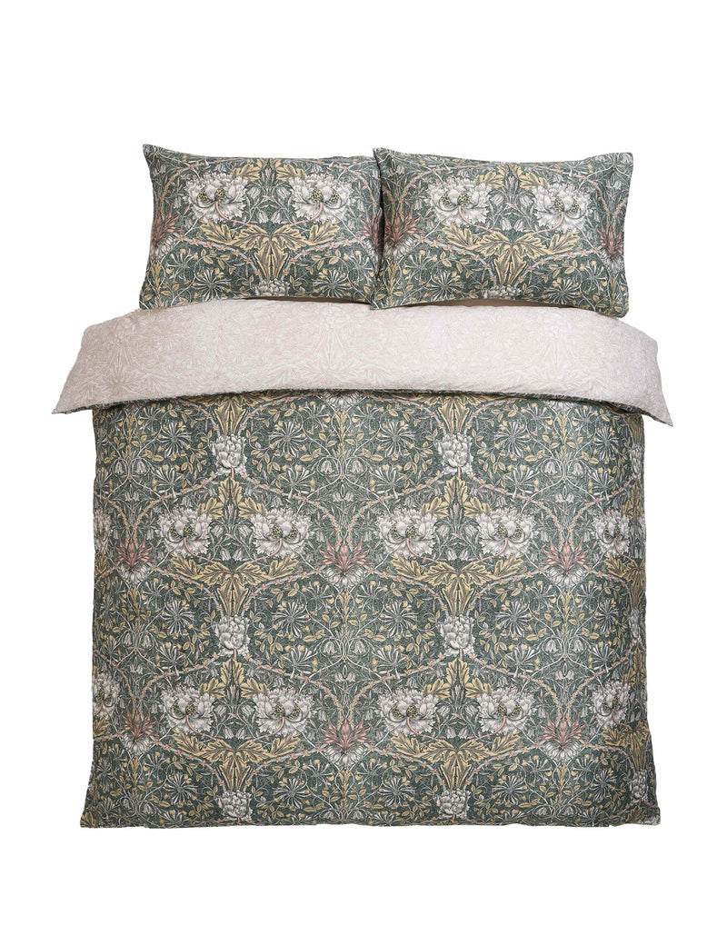 William Morris bedding set Honeysuckle and Tulip, UK version
