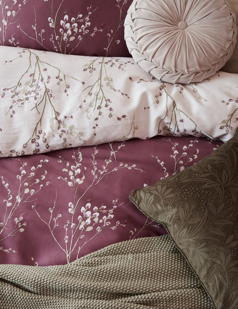 Laura Ashley pussy willow sateen bedding set (British brand)